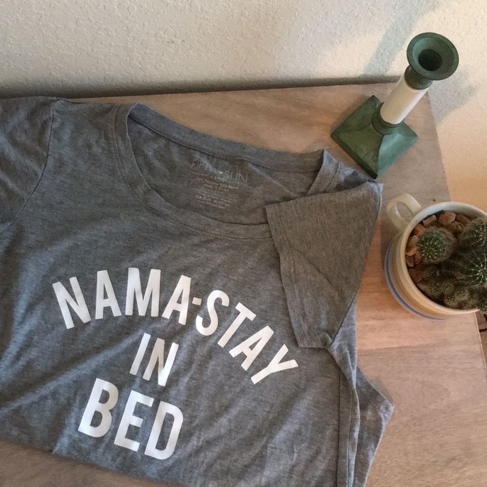 ‘Namaste In Bed’ Graphic Tee